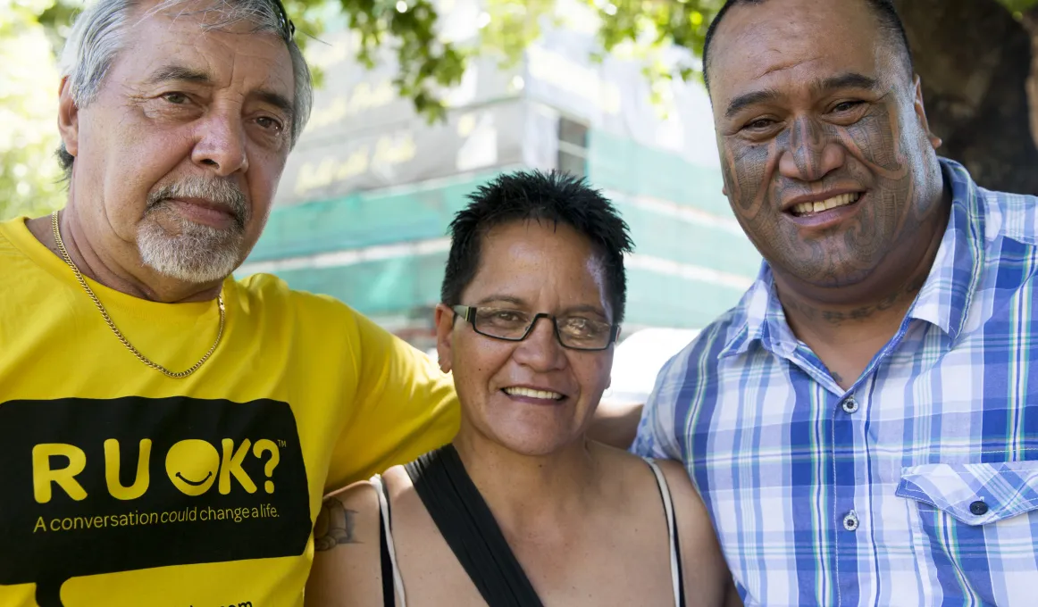 Indigenous Australians supporting R U OK? Day 2014.