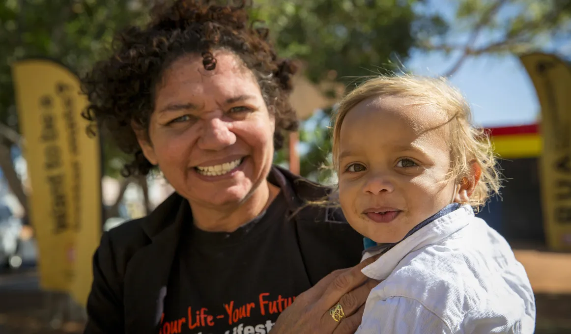 Indigenous Australians supporting R U OK? Day 2014.