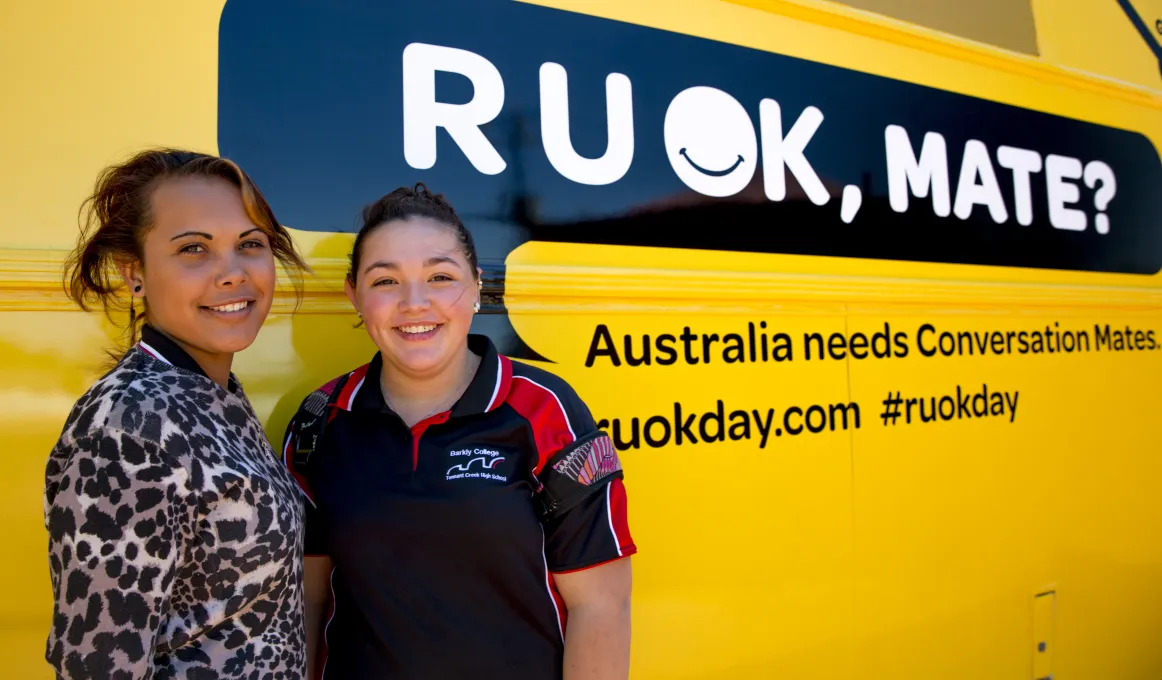 Indigenous Australians supporting R U OK? Day 2014.