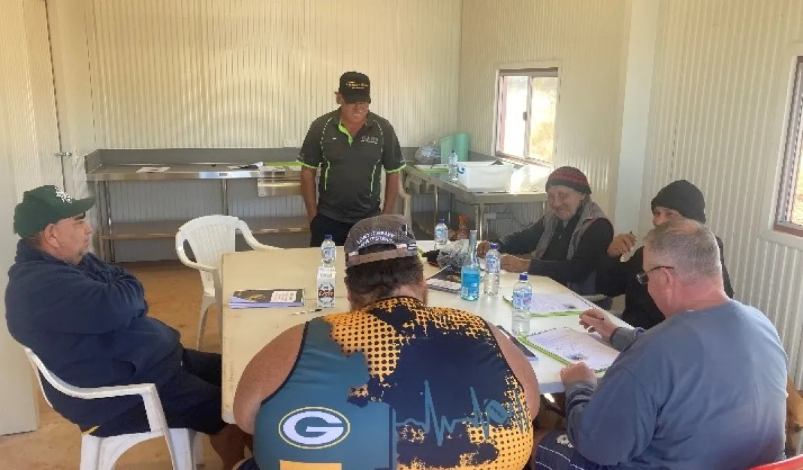 Central Australian Driving School training held onsite with Gillen Bore South residents.