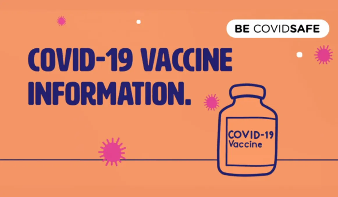 COVID vaccine information tile