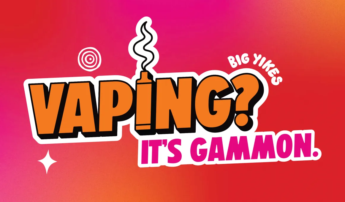 Vaping? It's gammon banner