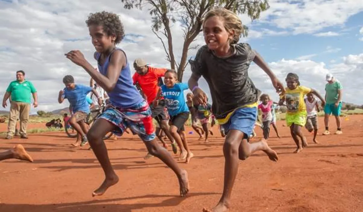 Students from Amata participating in the Deadly Fun Run