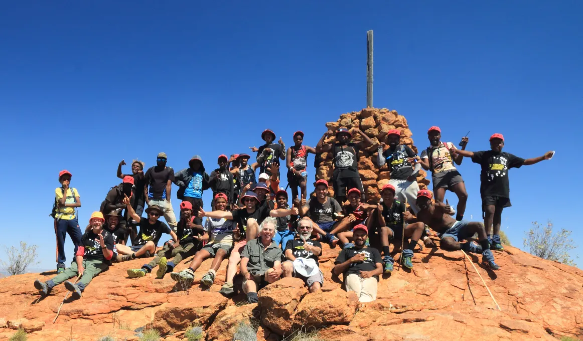 Amata youth and leaders finding strength and re-connecting with their culture on country in the Musgrave Ranges