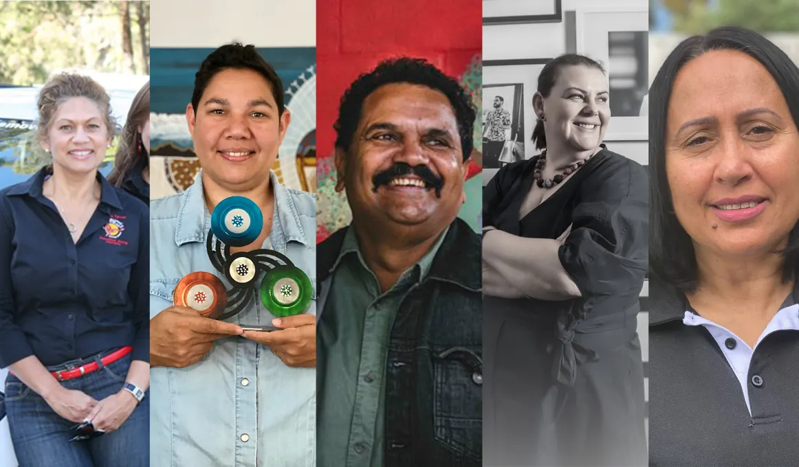 5 portraits of the winners of Indigenous Business Month