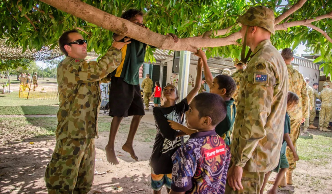 When the Army comes to Laura, it’s not just working together and learning from each other.