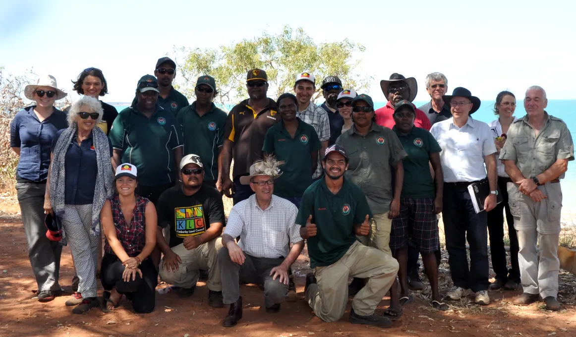 Justice North and some of the Nyul Nyul Rangers