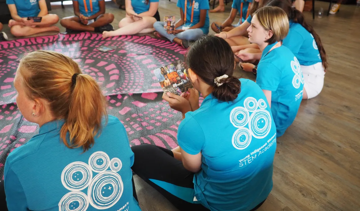 Young Indigenous Women’s STEM Academy attendees