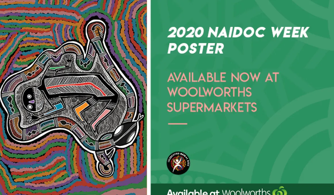 2020 NAIDOC week poster available now at Woolworths Supermarkets