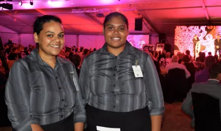 Students from the North Queensland Cowboys Dream Believe Achieve program volunteer at the Cowboys Community Foundation Ball.