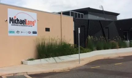 Image of the Michael Long academy building, based at Marrara Stadium in Darwin.