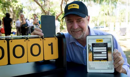 Minister Nigel Scullion signs up to R U Ok?