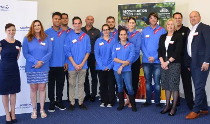 Lorraine Oldridge (second from the left) with fellow VTEC participants at their graduation in Perth.