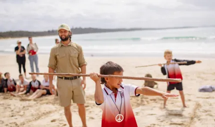 Junior rangers during activities