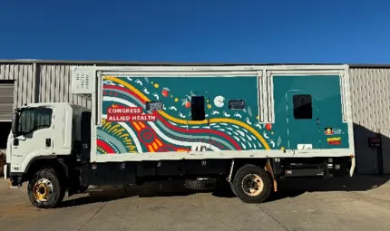 2.	The new mobile clinic ready to hit the road.