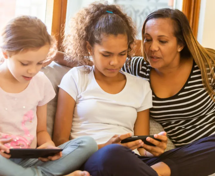 BCARR Report cover image - 3 girls on a couch