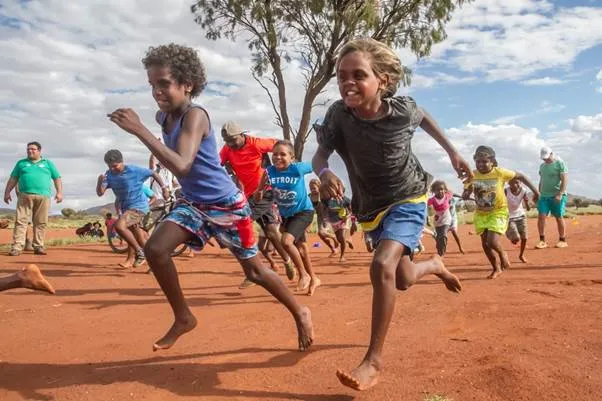 Students from Amata participating in the Deadly Fun Run