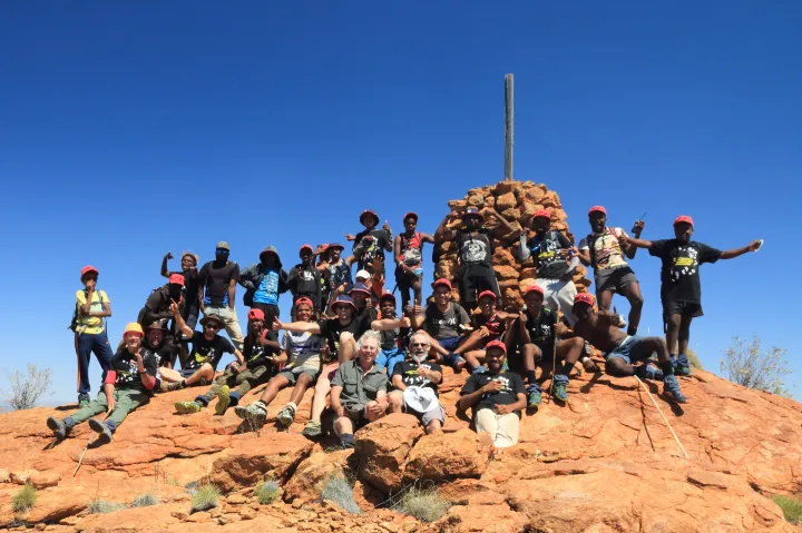 Amata youth and leaders finding strength and re-connecting with their culture on country in the Musgrave Ranges