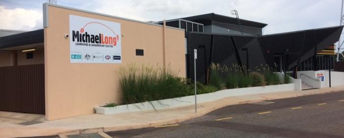 Image of the Michael Long academy building, based at Marrara Stadium in Darwin.