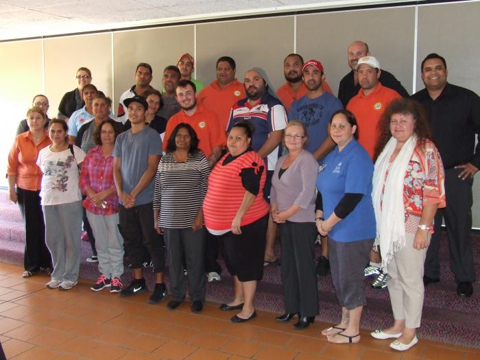 Staff and participants at the Moree School Attendance Officer training workshop.