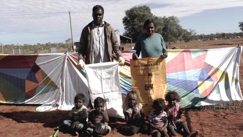 It was all hands on deck as locals took part in a Clean –Up Australia Day event in the remote NT community of Soapy Bore.