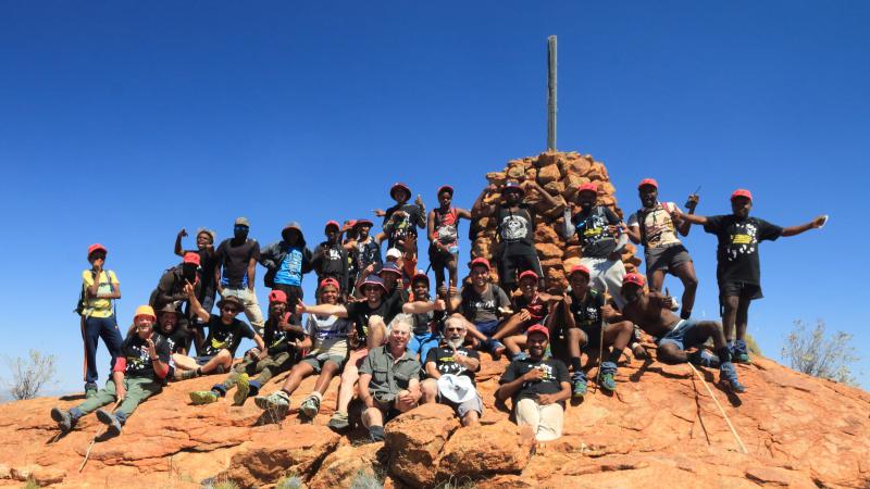 Amata youth and leaders finding strength and re-connecting with their culture on country in the Musgrave Ranges