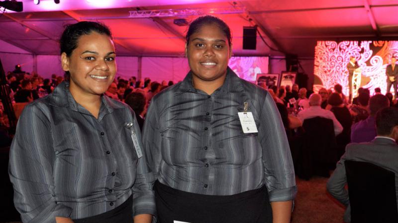 Students from the North Queensland Cowboys Dream Believe Achieve program volunteer at the Cowboys Community Foundation Ball.