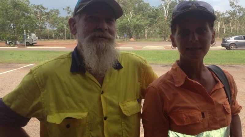 Ian Panchaud and Trudi Seagrott at Fogg Dam Conservation Reserve