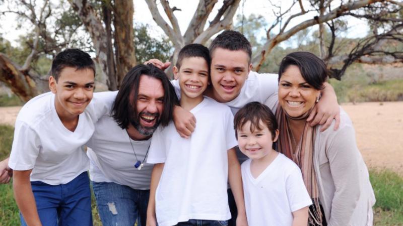 HPV Vaccination Programme ambassador Jacinta Price with her family.