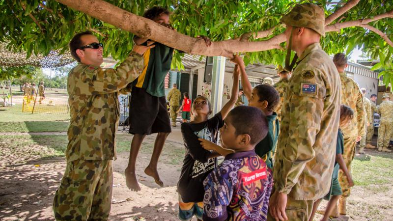 When the Army comes to Laura, it’s not just working together and learning from each other.