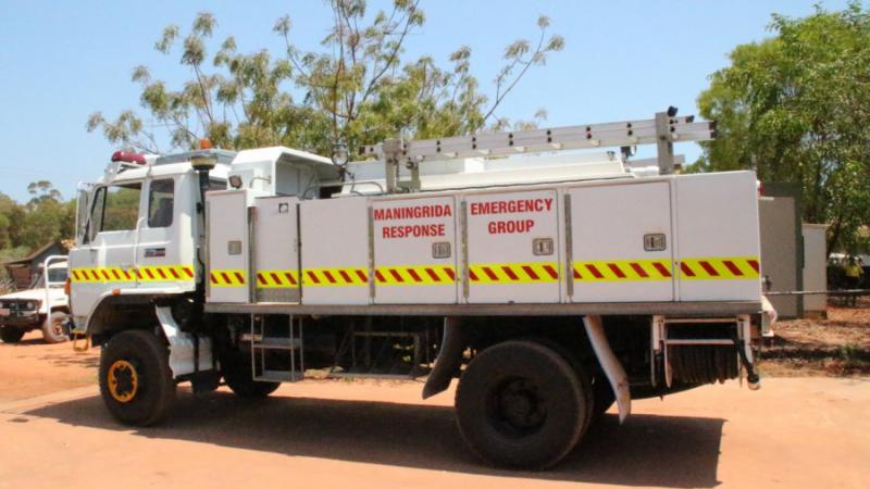 Maningrida’s new fire truck ready for action.