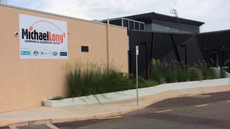 Image of the Michael Long academy building, based at Marrara Stadium in Darwin.