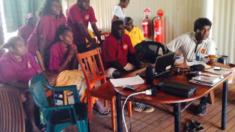 A photo of a group of school attendance officers in a room