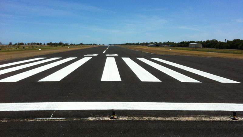 Pormpuraaw's upgraded airstrip.