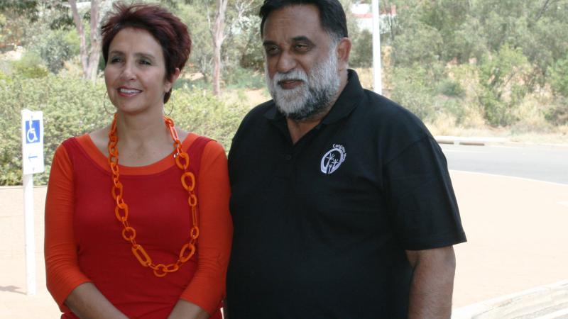 Co-Chairs of the National Congress of Australia’s First Peoples, Jody Broun and Les Malezer, at the 2012 National Congress, Alice Springs.