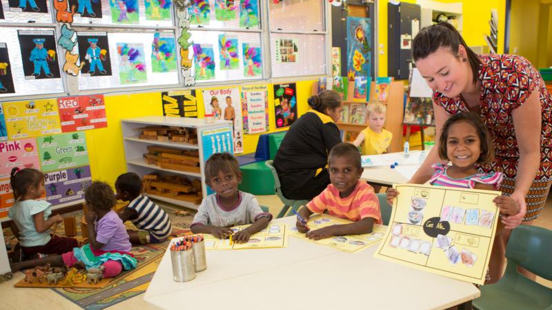 Early learning fun at La Grange Remote Community School, Bidyadanga, WA