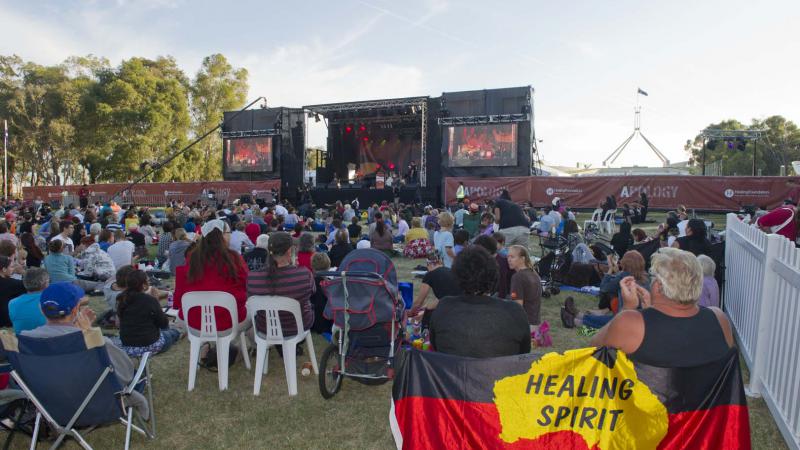 Concert on the Front Lawns of Parliament House Canberra to mark the 5th Anniversary of the Apology