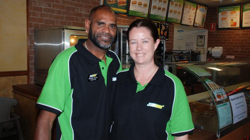 Subway franchisees Graeme and Lee Willis, Alice Springs, NT.