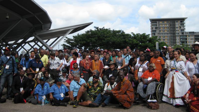 Delegates at the World Indigenous Network conference, Darwin, NT.