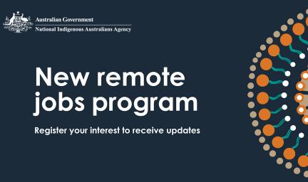 New remote jobs program. Register your interest to receive updates.