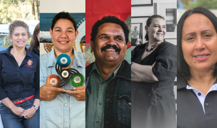 5 portraits of the winners of Indigenous Business Month